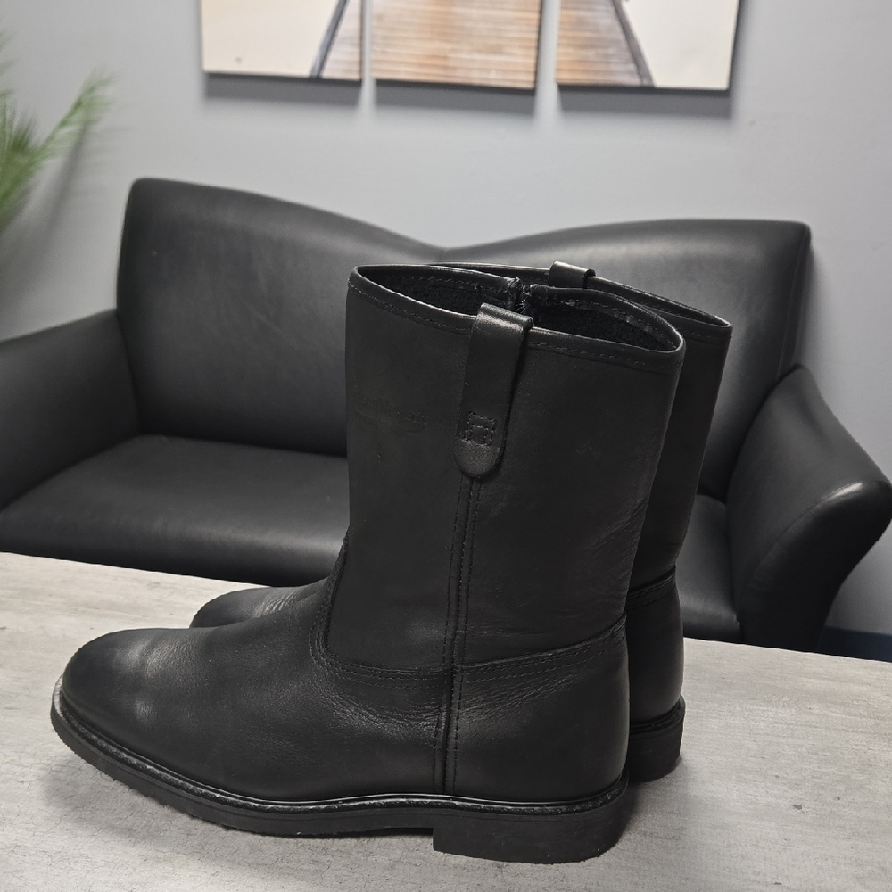 [NEW] Men's Mason Black Leather Western Boots Size 11.5 E3 Wide Width